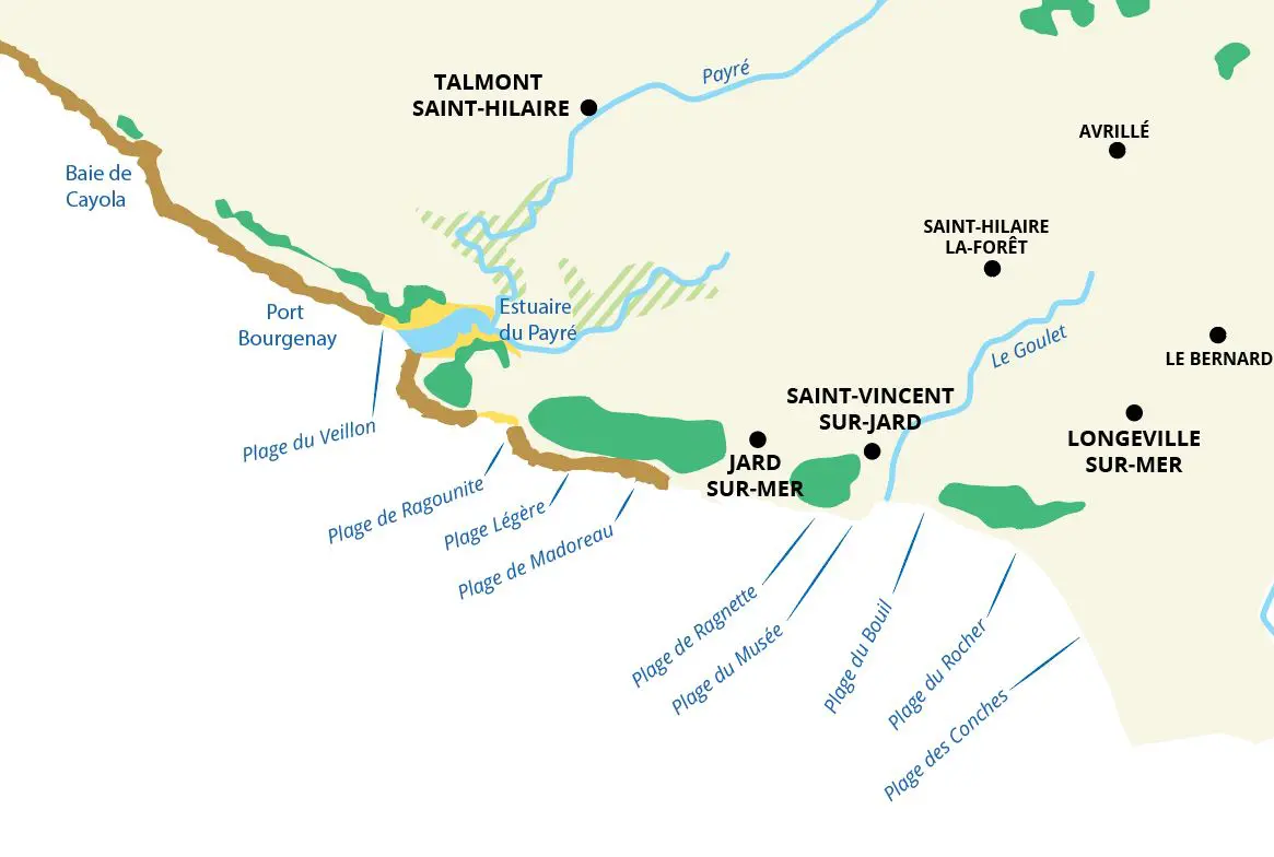 Les plages pour la p&ecirc;che &agrave; pied en destination Vend&eacute;e Grand Littoral