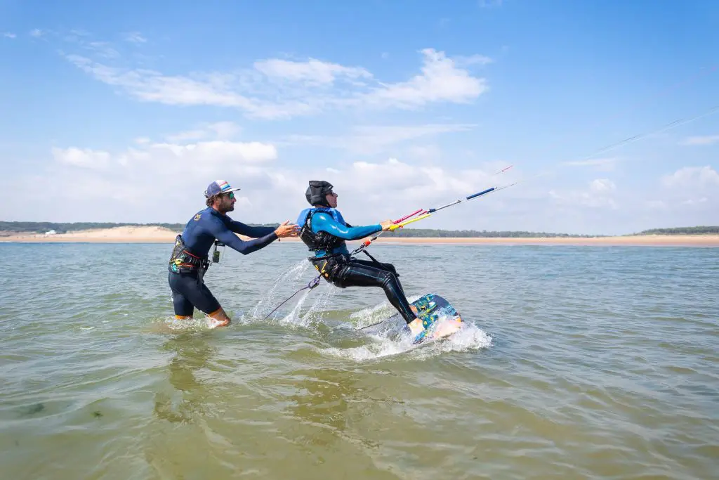 Photo de kitesurf au Veillon