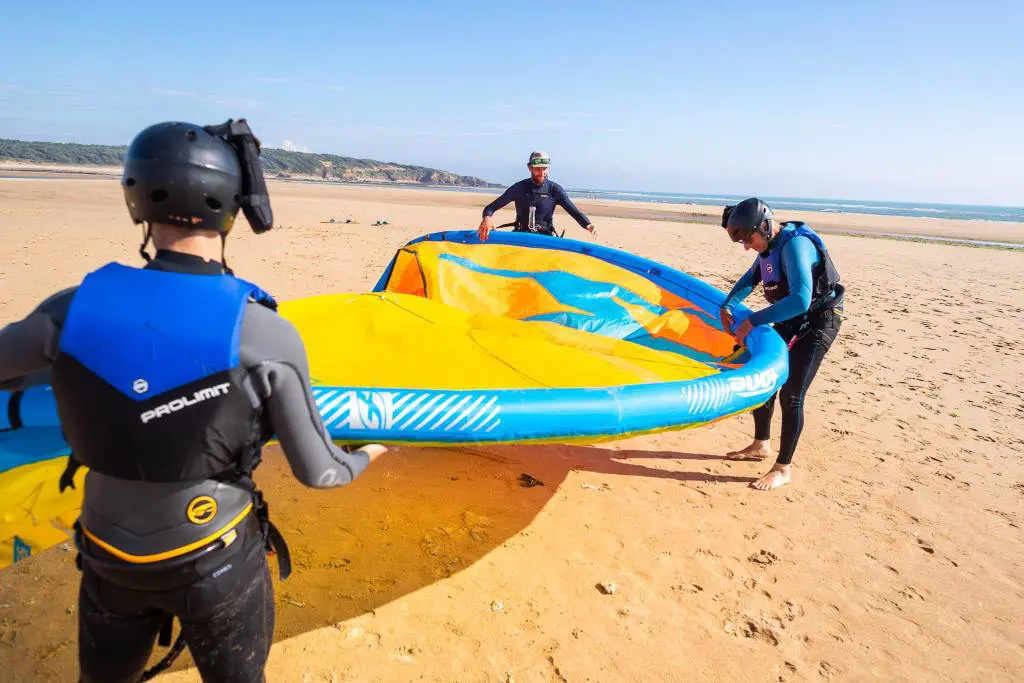Photo de kitesurf au Veillon
