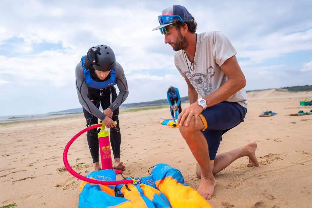 Photo de kitesurf au Veillon