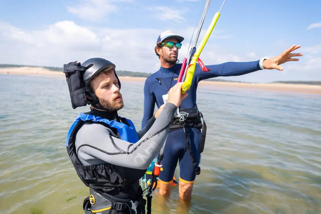 Photo de kitesurf au Veillon