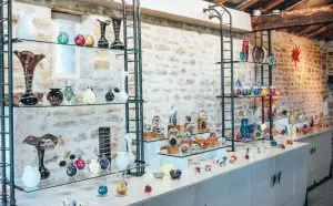 Espace d'exposition du souffleur de verre de Bourgenay