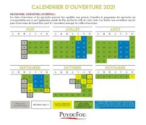 Ouverture Puy du Fou 2021