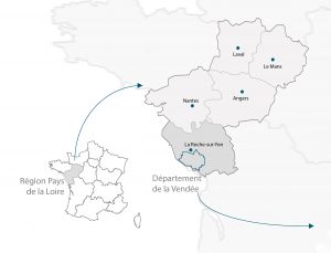 Situation de la destination vendée grand littoral en Pays de la Loire