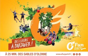 O fun parc de loisirs sensations accrobranche en famille avec les enfants à Moutiers en Mauxfaits