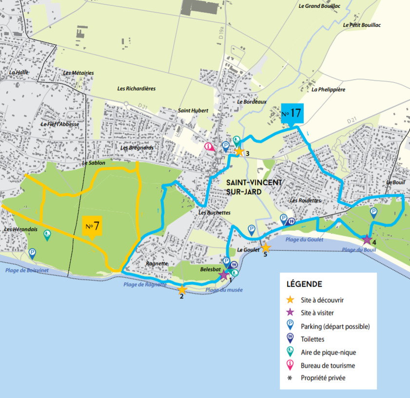 Circuit de la Ragnette et Clemenceau - Jard-sur-Mer et Saint-Vincent-sur-Jard