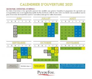 Ouverture Puy du Fou 2021