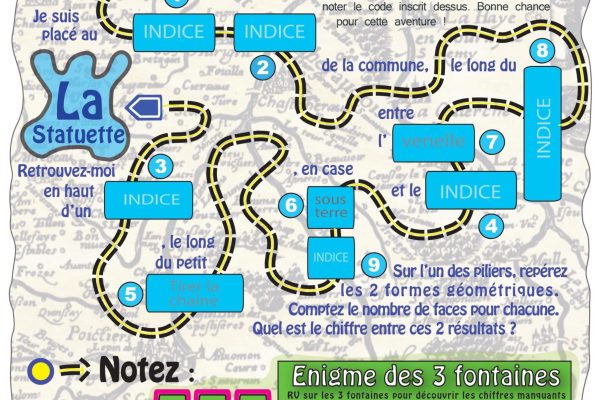 A la recherche de la statuette de l'esprit de l'eau &copy;Mairie Moutiers-les-Mauxfaits